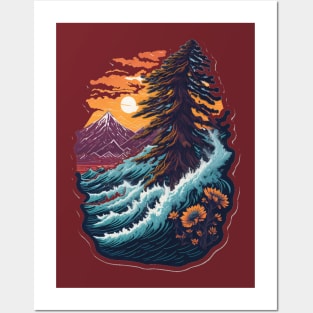 PINE TREE FOREST Posters and Art